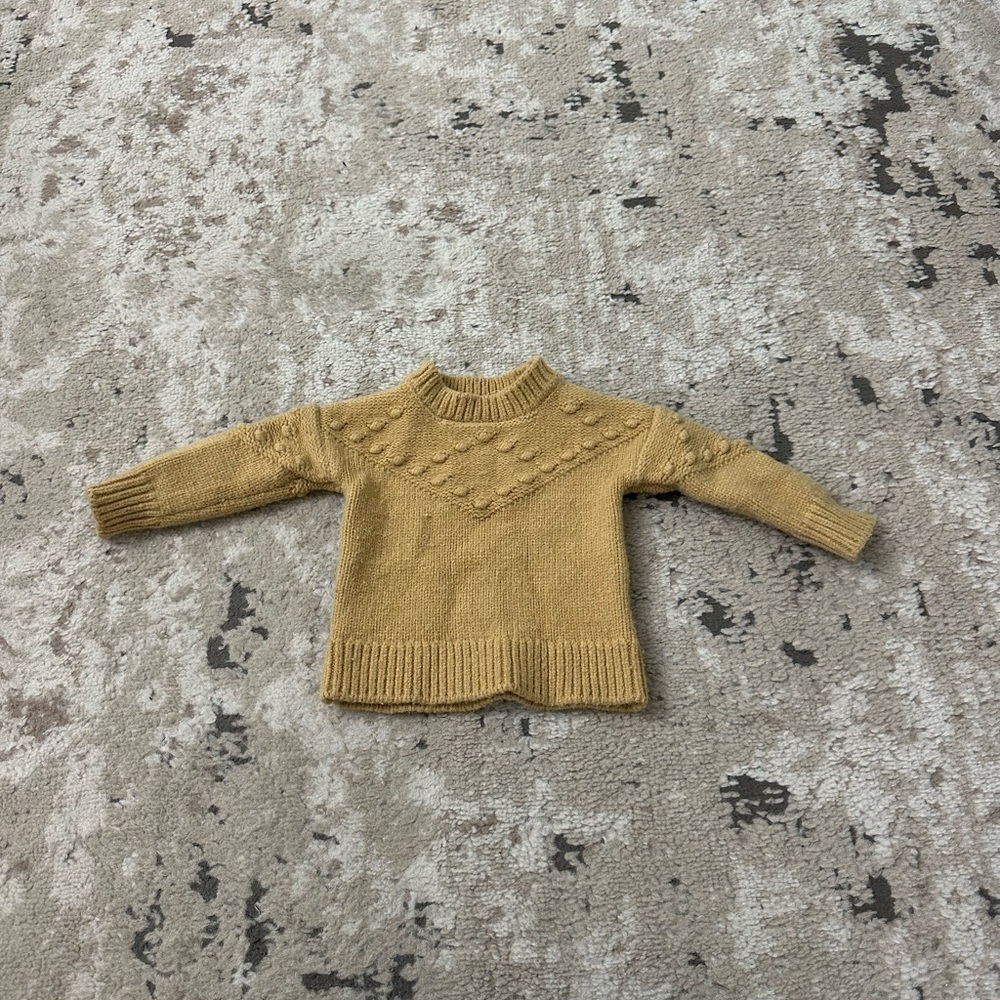 Rylee + Cru Yellow Knit Sweater Size 3-6 Months